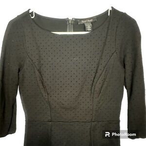 EUC White House Black Market 3/4 Sleeve Top with Spotted Texture